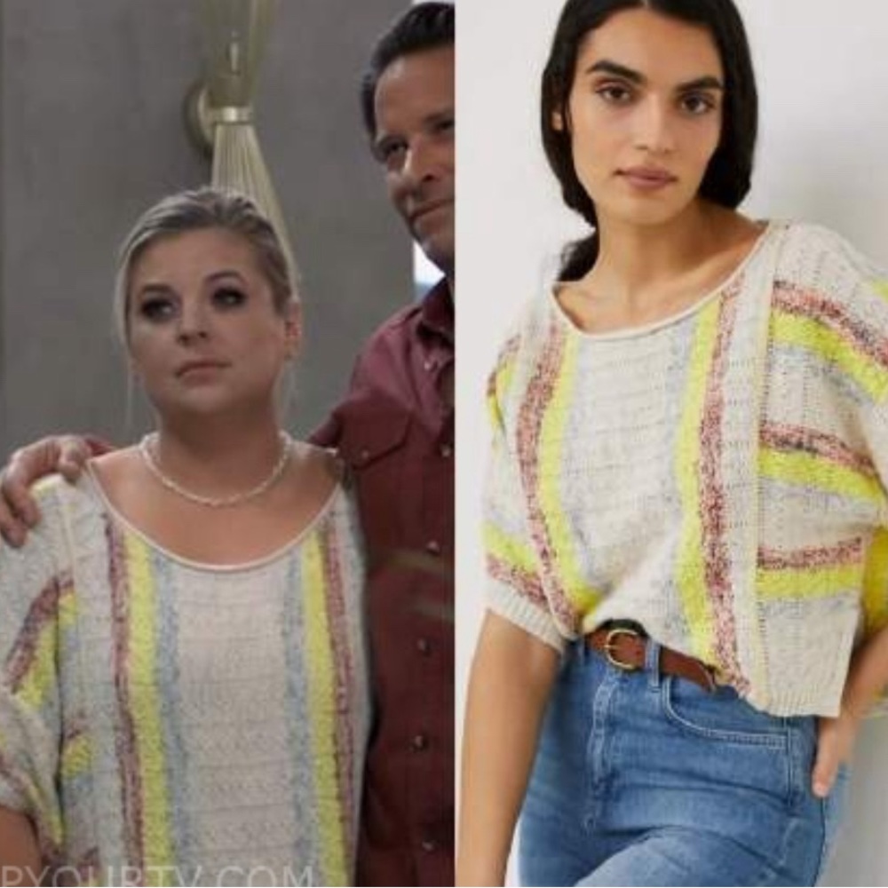 Anthropologie Pilcro Beachside Tee Size m